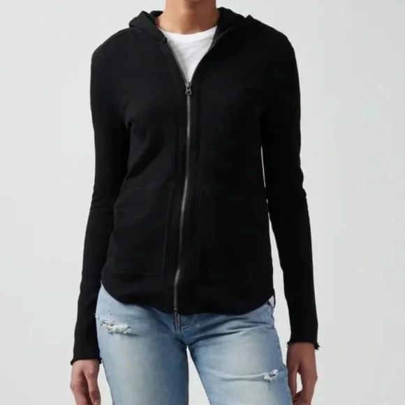 Moving Sale! 💘 ATM French Terry Zip Up Hoodie Black Size L - Picture 3 of 9